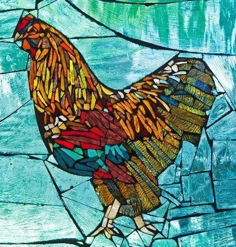 Rooster, 11" x 14", value $650.00 by commission