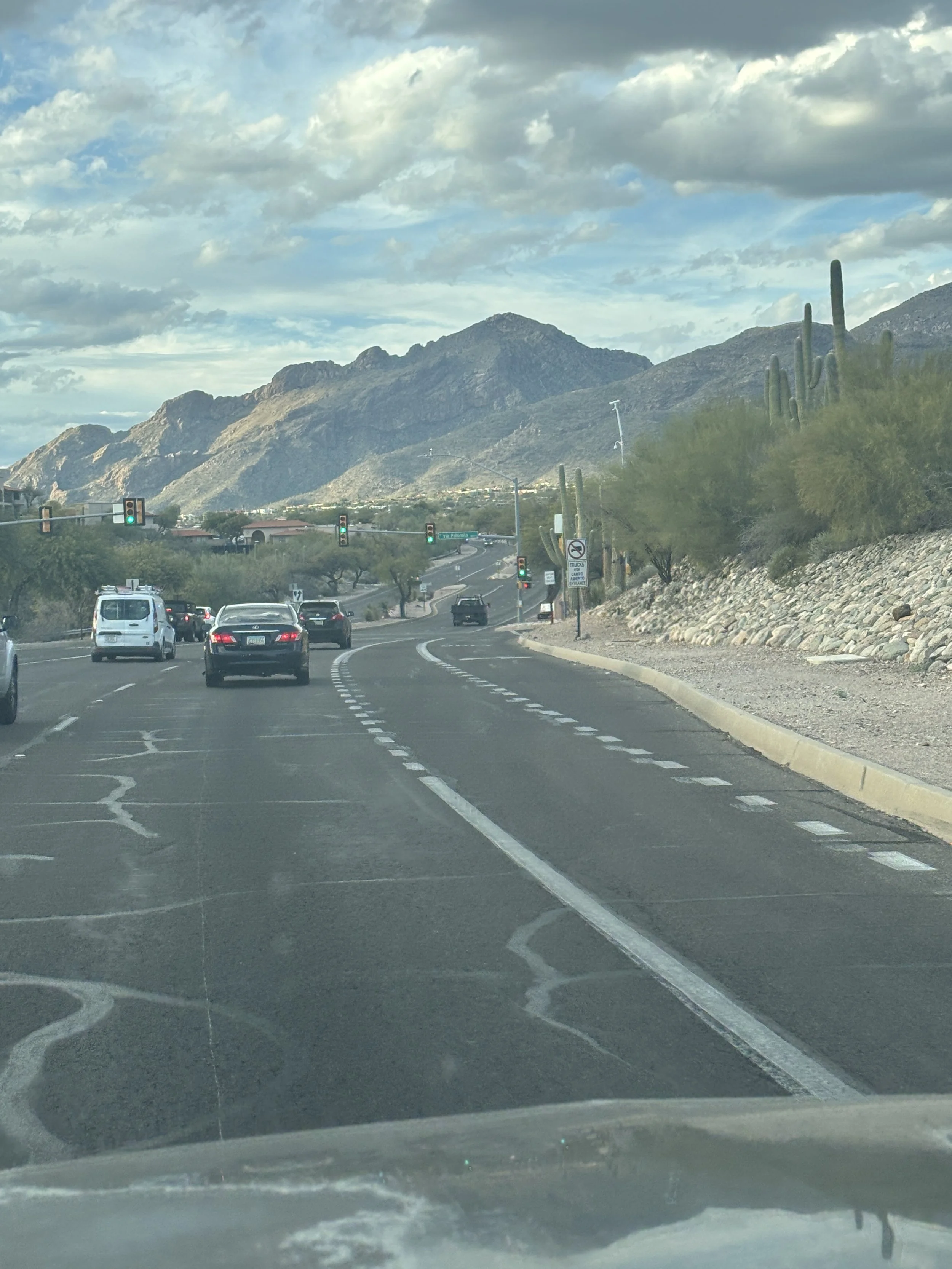 Tucson roads in the Catalina Foothills