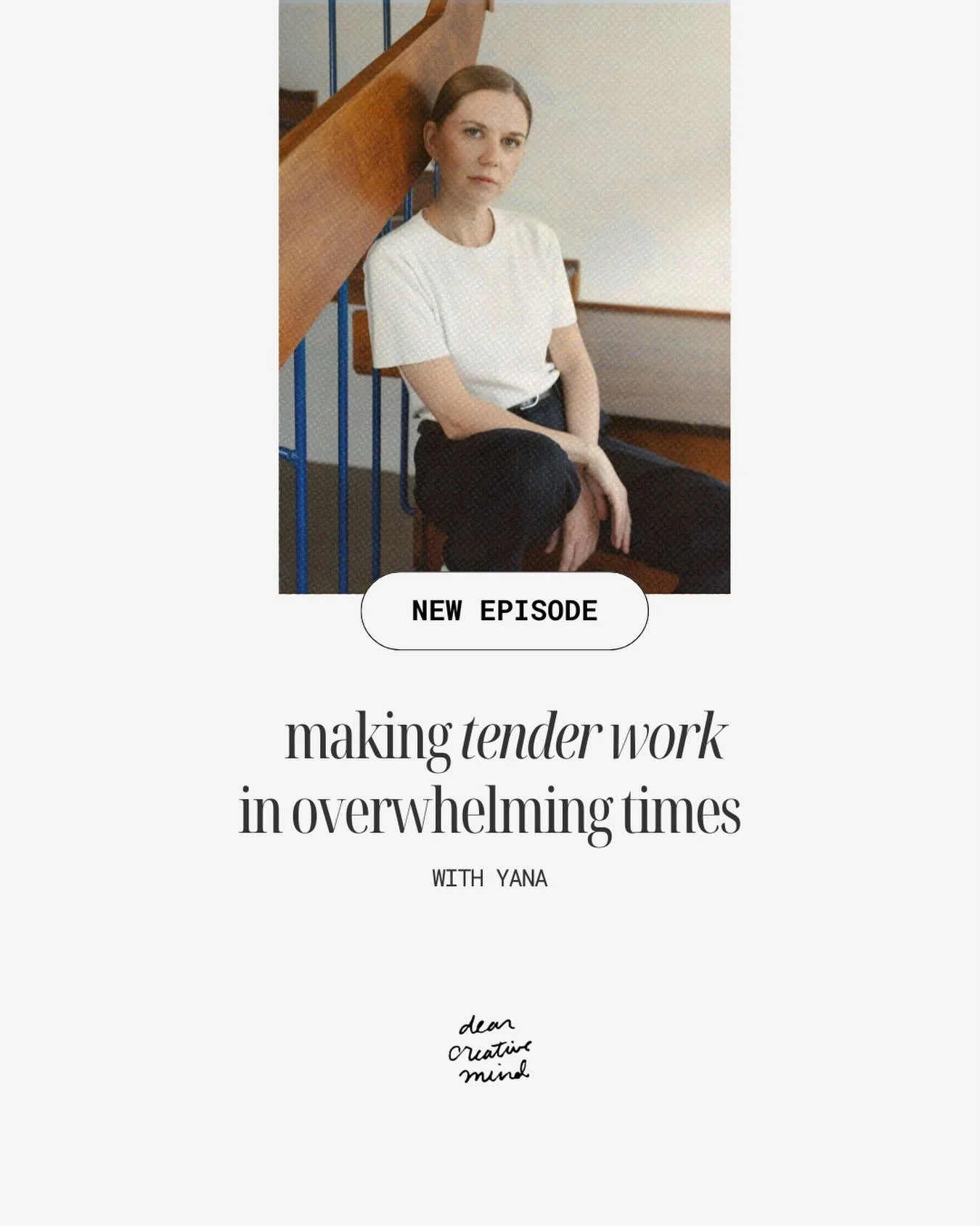 [new episode]

A conversation with @soundsofyana on silence, intimacy, and the courage to make tender music in turbulent times.

In this conversation with YANA, we talk about the journey from classical training to finding her own voice, and what it a