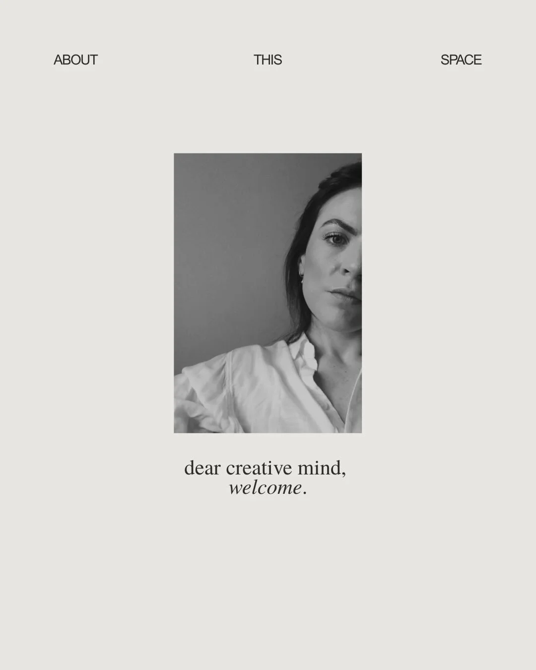 [start here]⁠

&bull; I&rsquo;m rarely on IG, links are up to date in my bio. &bull;

Welcome, dear creative mind.

Thank you for showing up for your creativity, your ideas, and for yourself. It matters more than you know in a world that disempowers 