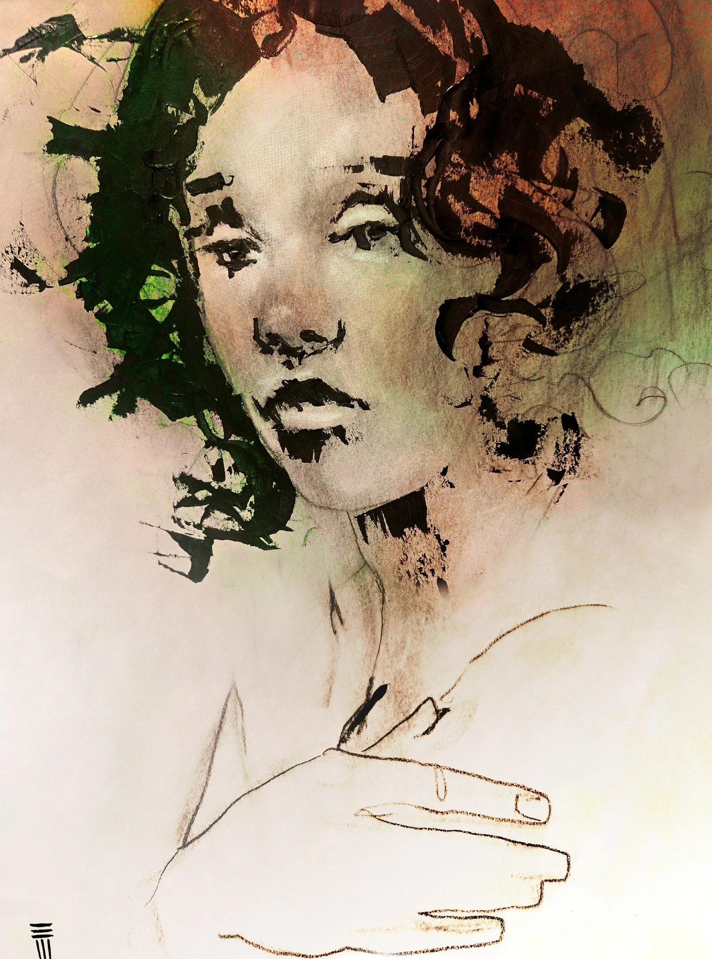 Noa 
12-13-25, mixed media 
Scottish Borders Life Drawing Club 
Merry Christmas!