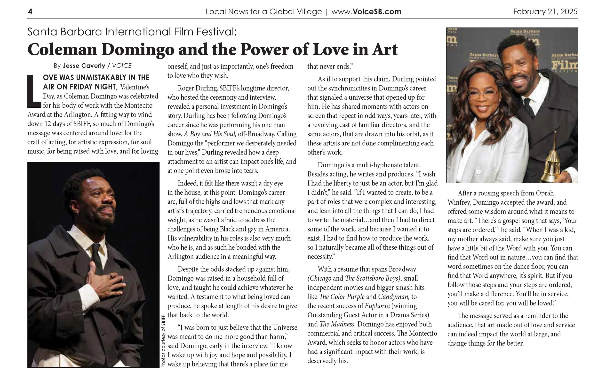 SBIFF: Coleman Domingo and the Power of Love in Art