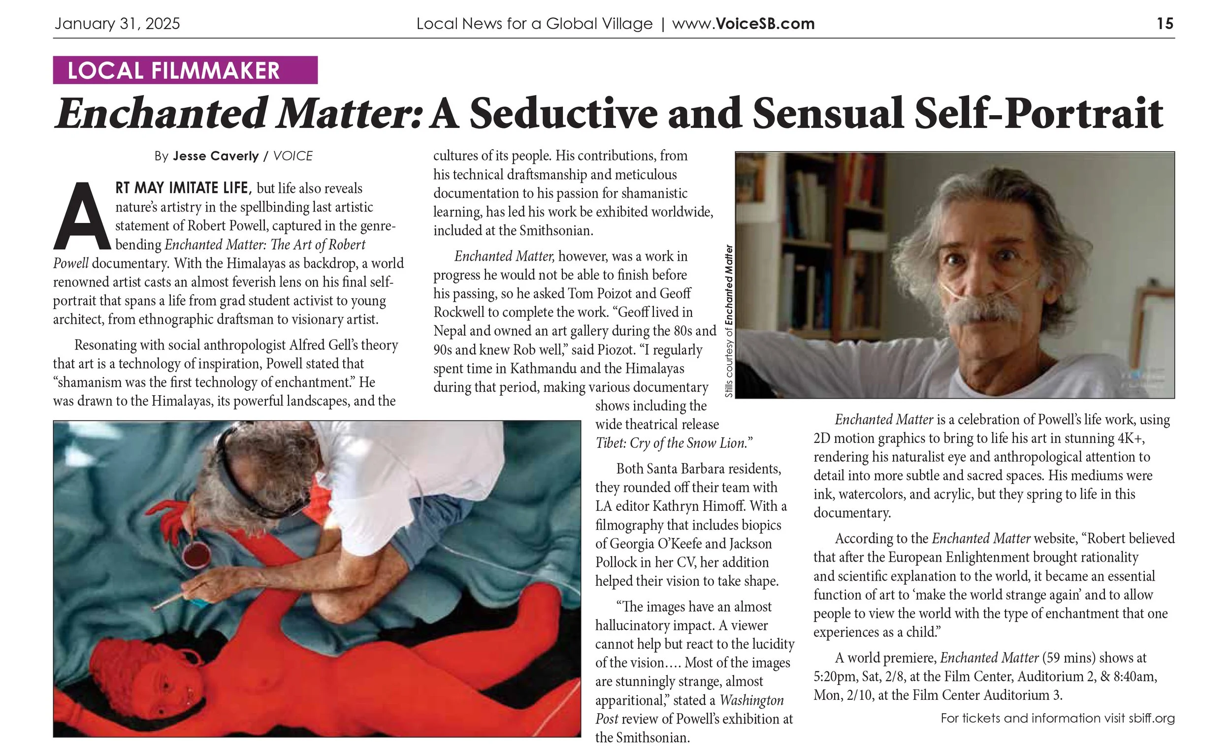 SBIFF: Enchanted Matter: A Seductive and Sensual Self-Portrait