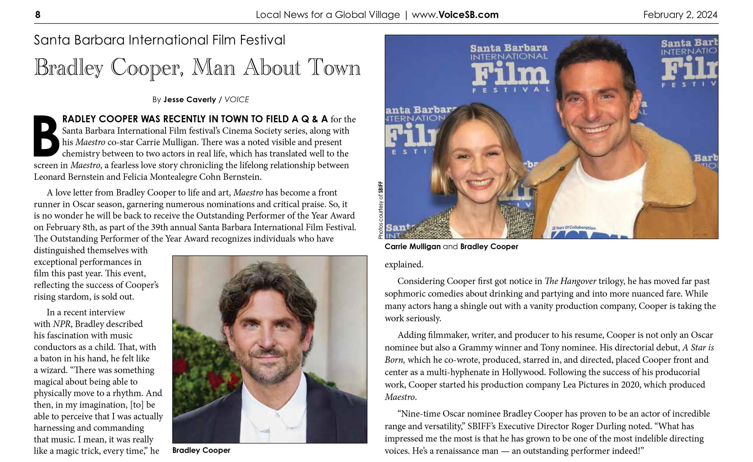 SBIFF: Bradley Cooper, Man About Town