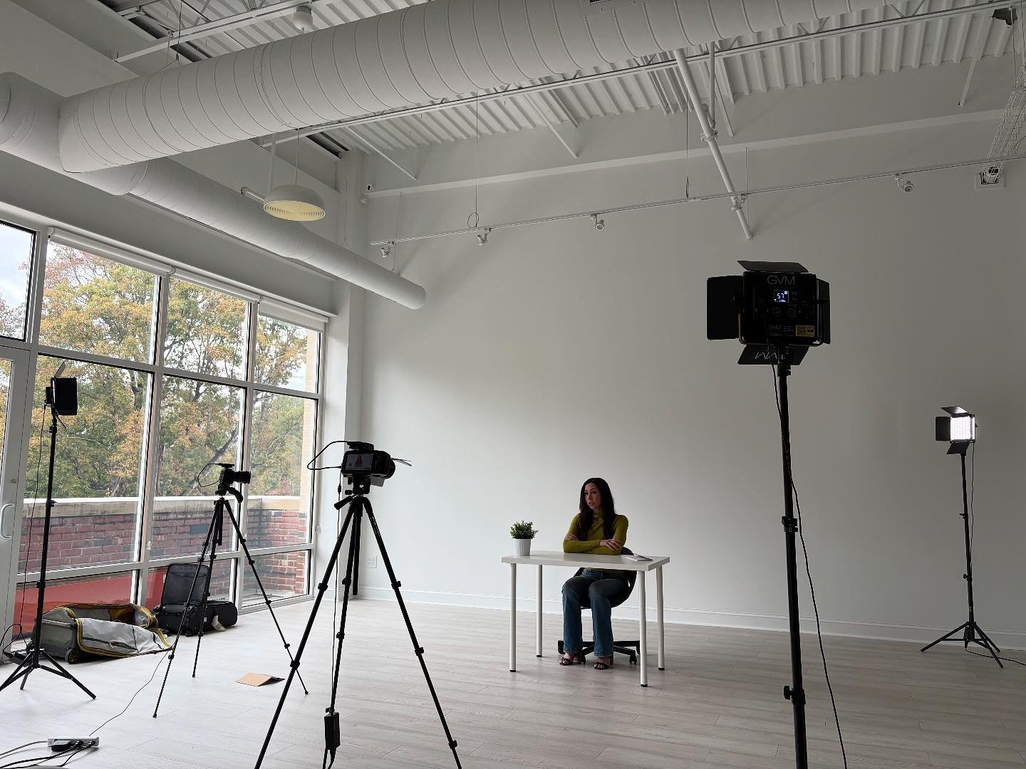It&rsquo;s a beautiful day to be shooting content in a big white room.