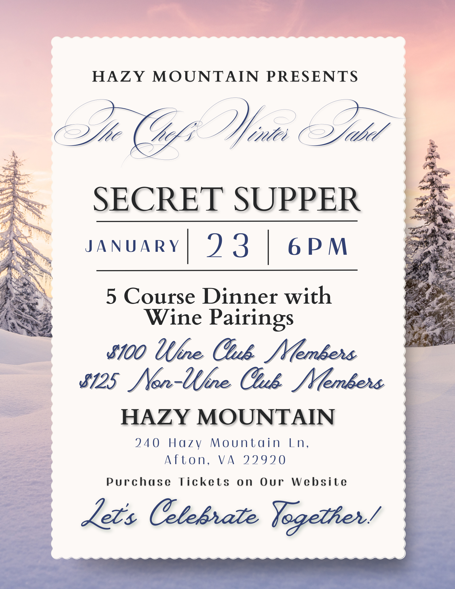 The Chef’s Winter Table