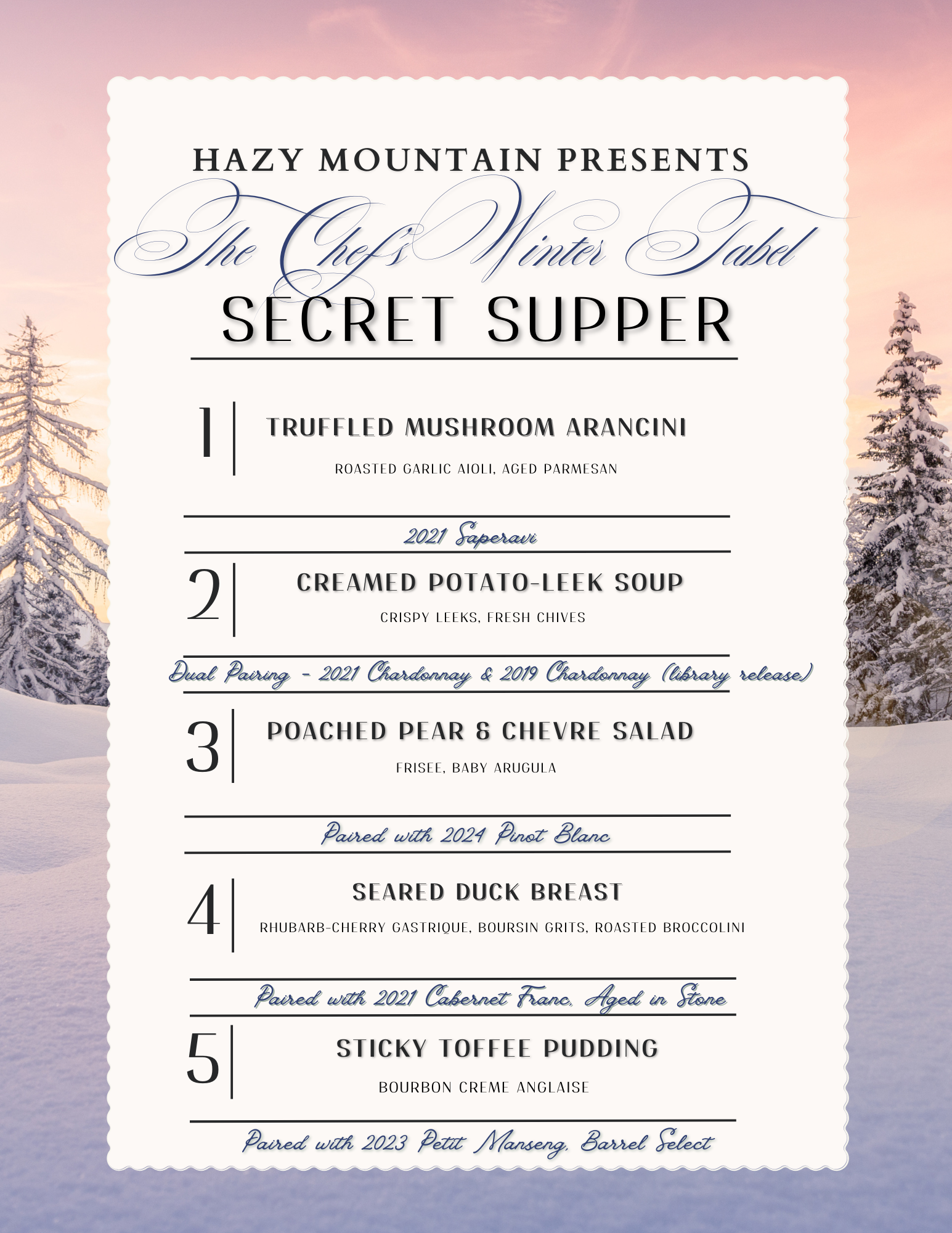 The Chef’s Winter Table