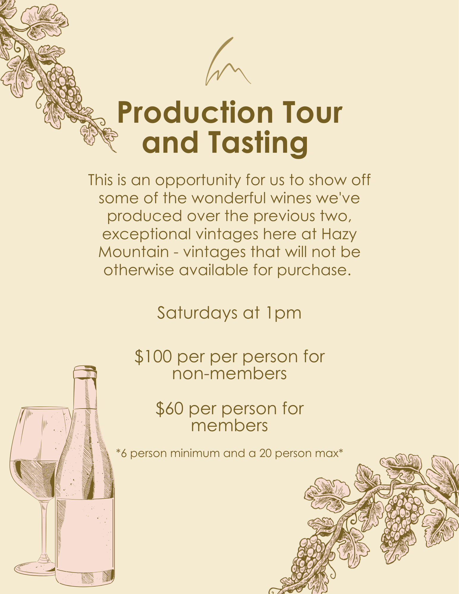 Production Tour and Tasting