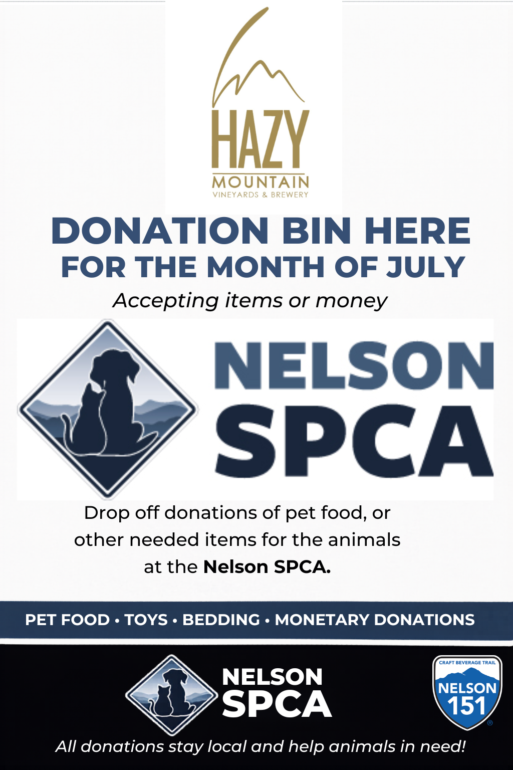 Nelson SPCA Donation