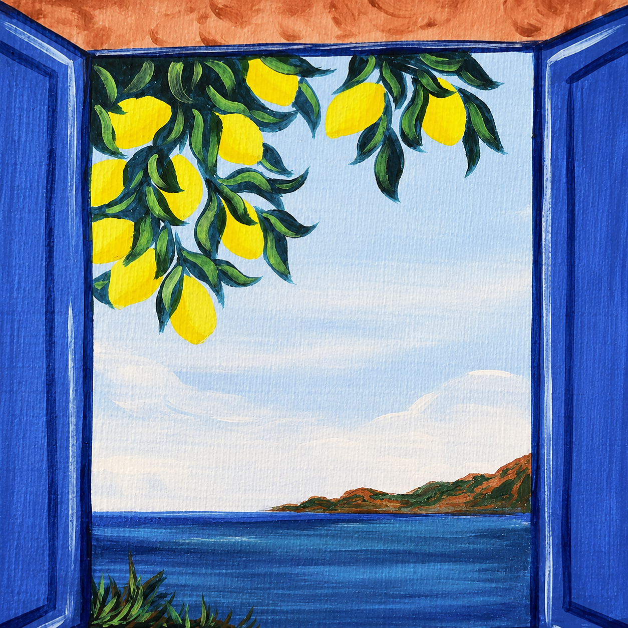 Paint + Sip "Lemon Vista”