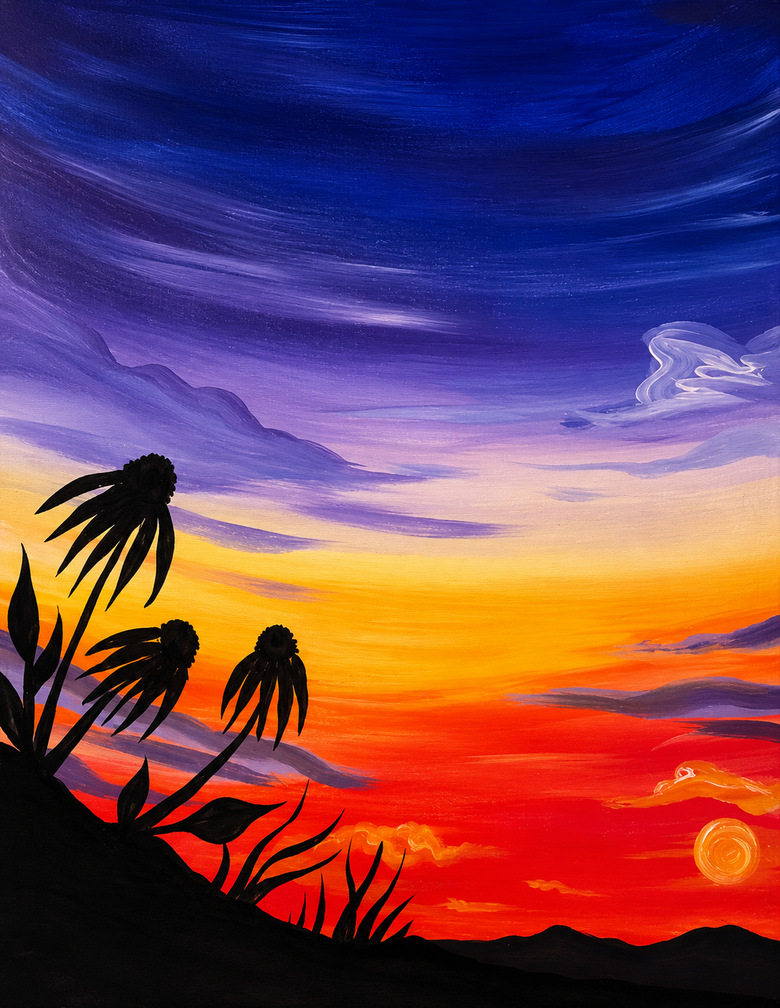 Paint + Sip “Sunset Silhouette”