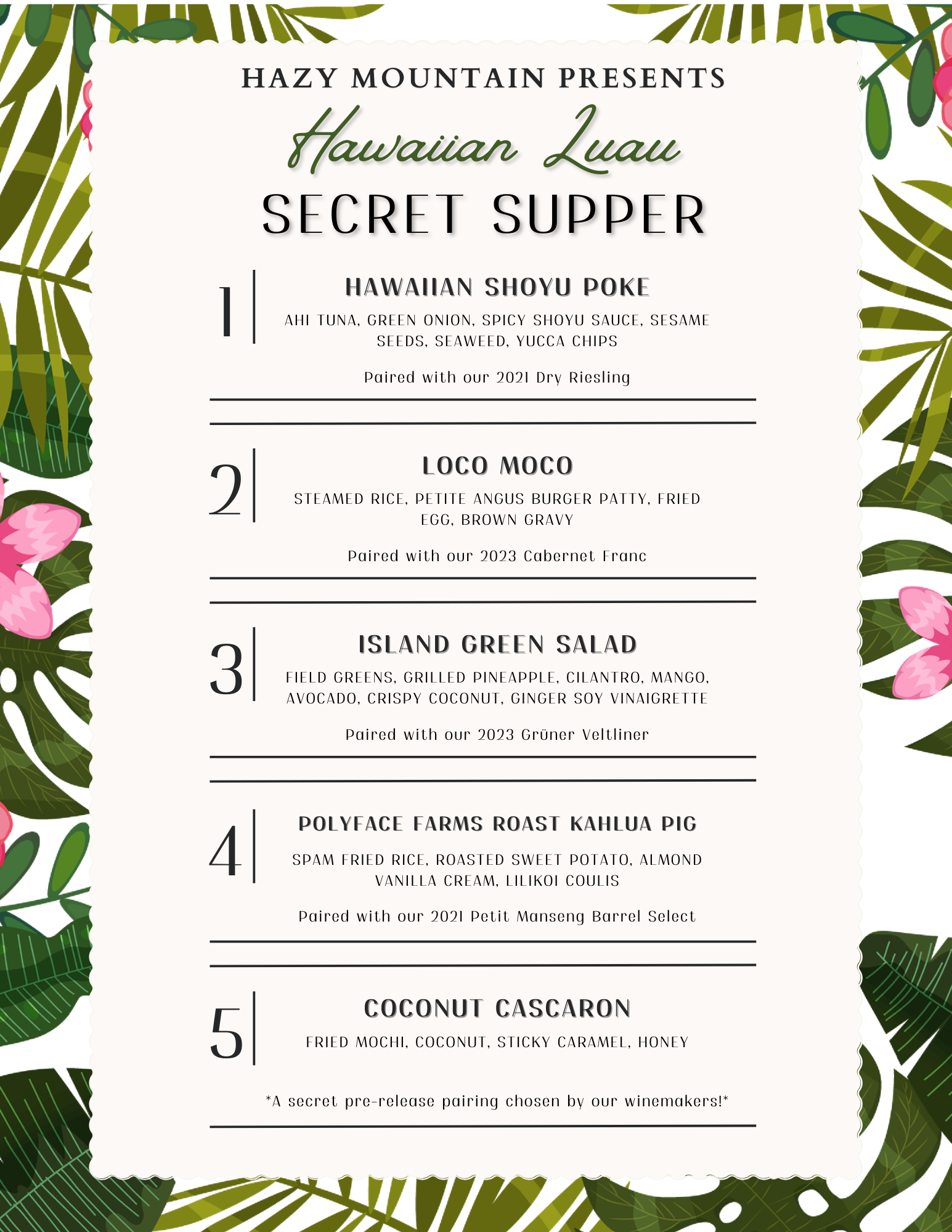 Hawaiian Luau | Secret Supper