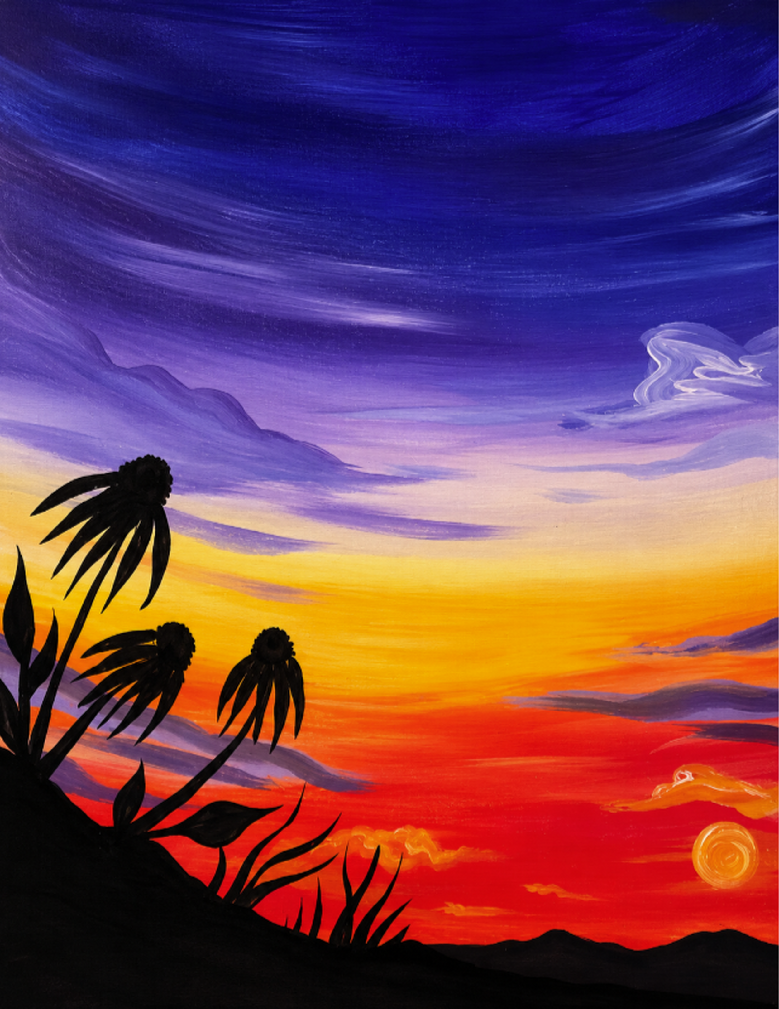 Paint + Sip “Sunset Silhouette”