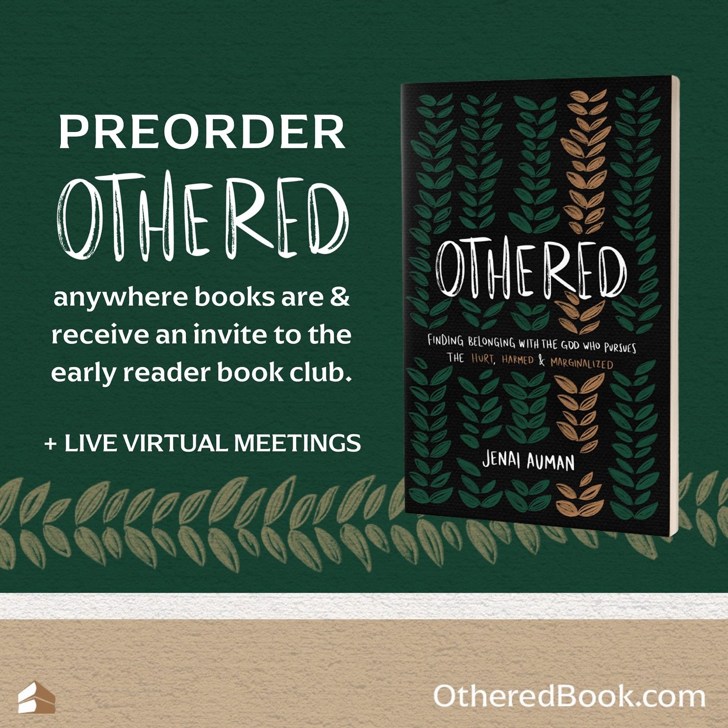 A few have asked if I&rsquo;ll have a &ldquo;book launch team&rdquo;.

The answer is yes and no. 🌾 

I wanted to instead focus on reading through the book together.

Many of you may have a story similar to my own, and you may be reading OTHERED by y