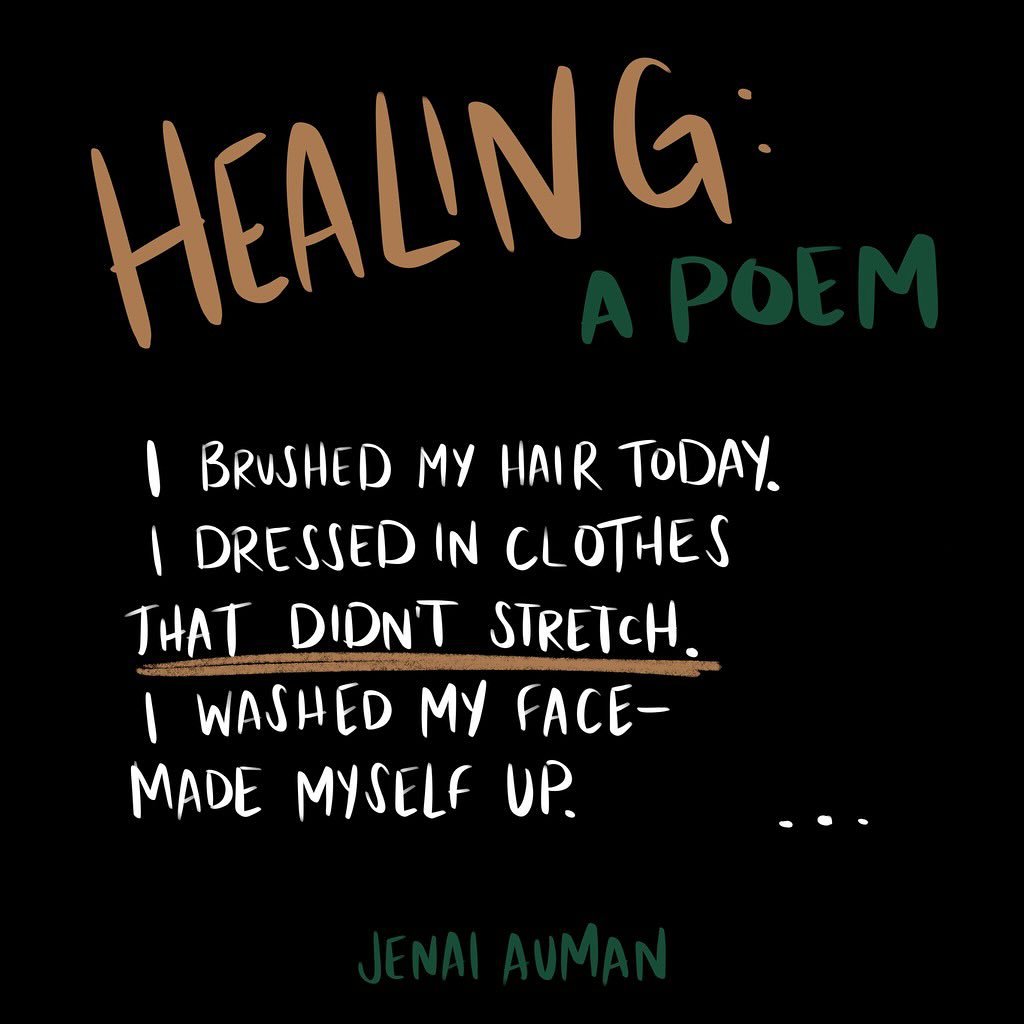 I&rsquo;ve been on Substack more lately. And I&rsquo;ve been reading incredible posts. @kaitlincurtice has a current series on her Substack with invitations to respond to poetry prompts. Today&rsquo;s prompt was HEALING.

So, I sat at the kitchen tab