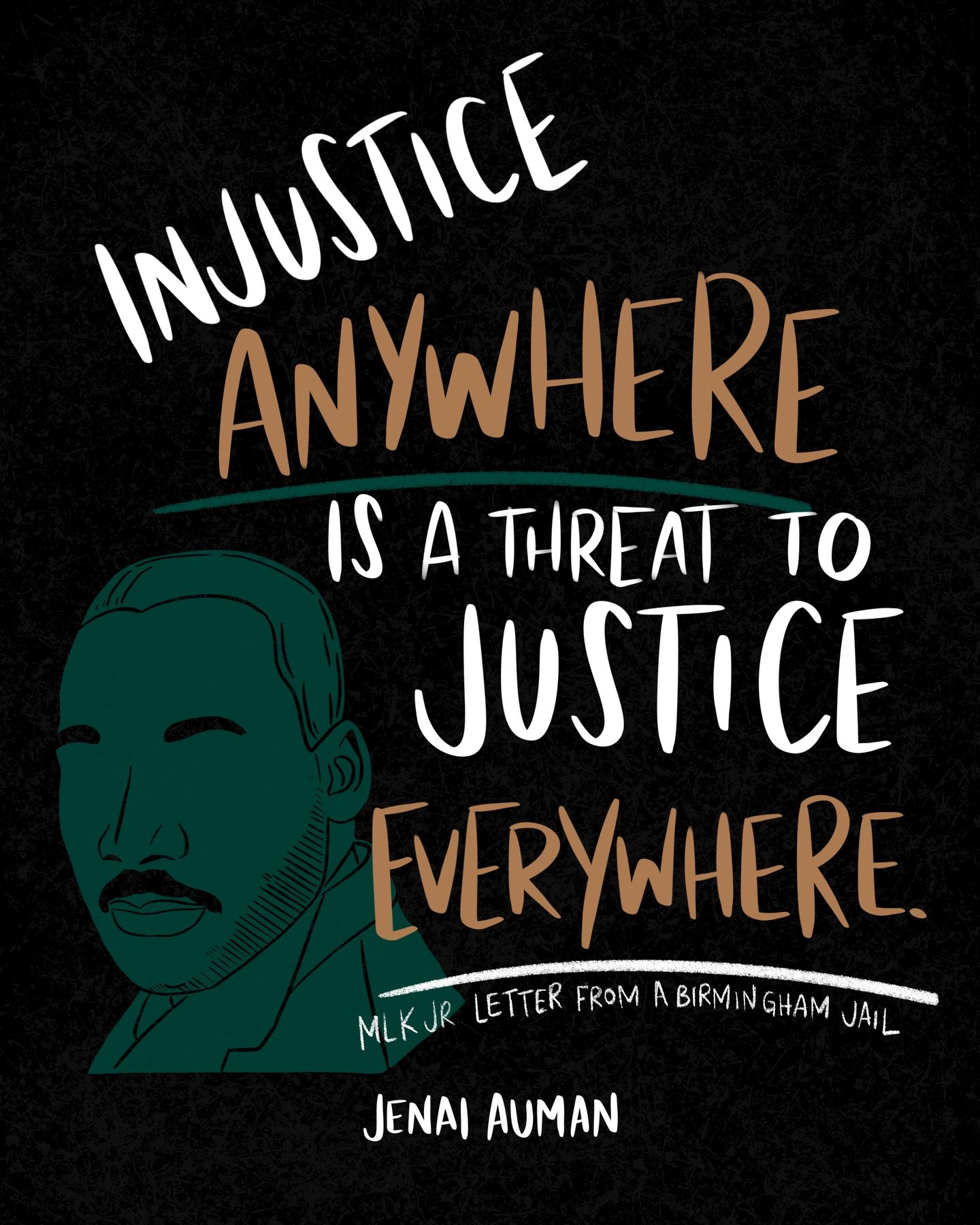 We multiply &amp; amplify the things we&rsquo;ve made space for.

Rev. Dr. Martin Luther King Jr. wrote an epistle to the United States in 1963 titled &ldquo;Letter from a Birmingham Jail.&rdquo; In it, he shared that &ldquo;Injustice anywhere is a t
