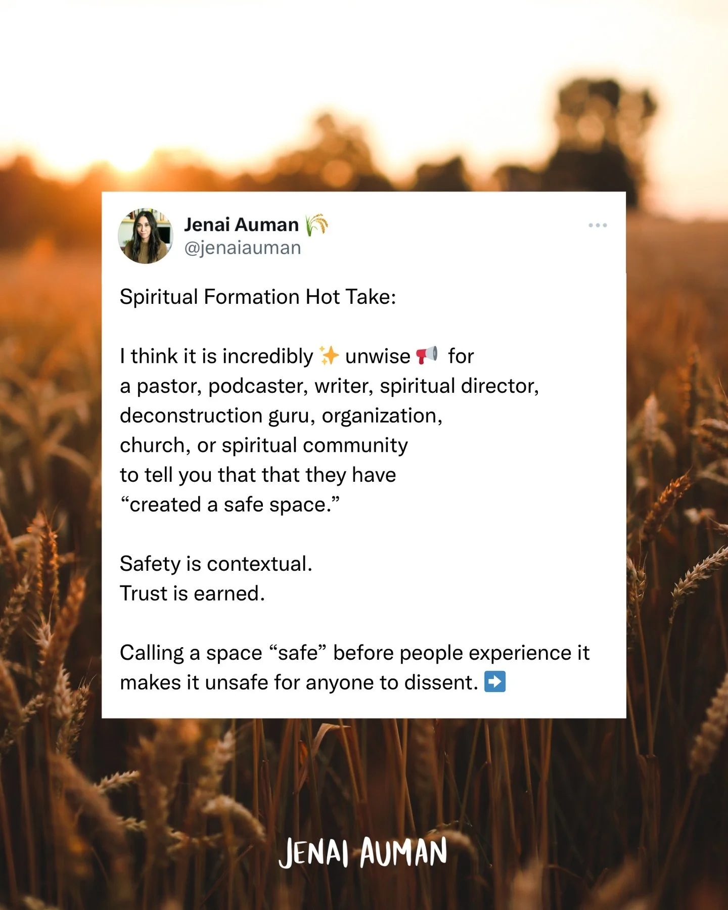 Repeat after me: Some people go into altruistic helper-oriented work to feel better about themselves.

It can look other-oriented &amp; still be self-centered.

For the unhealed nervous system, being known as a kind &amp; helpful person can be confus