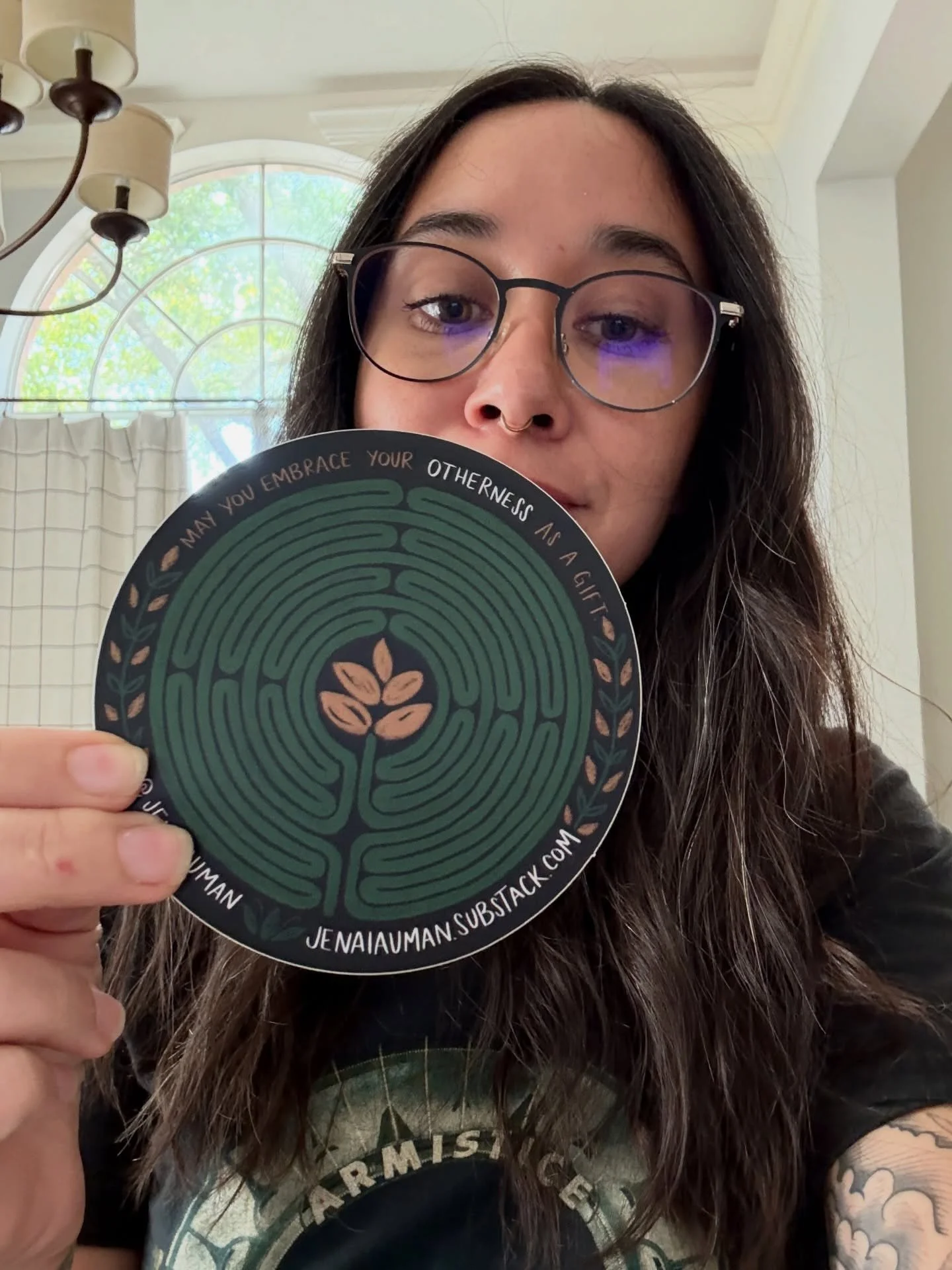 I have something fun to share!

I posted in my stories last week that I had new stickers come in.

Some of you may remember that I made finger prayer labyrinth stickers for the launch of OTHERED in 2024. I also brought those stickers with me to the F