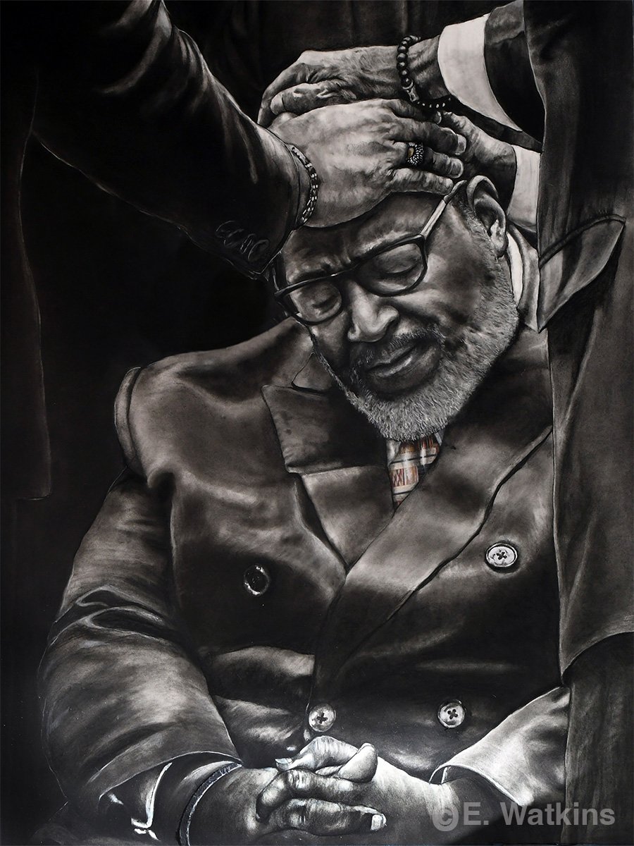 "The Ordination"
Charcoal (28" x 38")