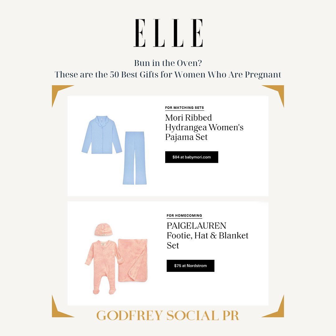Mothers Day is just 11 days away!💌
Love seeing our clients @babymoriofficial and @paigelaurenbabyandkid featured in Elle. 💫
&lsquo;Bun in the Oven? These are the 50 Best Gifts for Women Who Are Pregnant&rsquo;