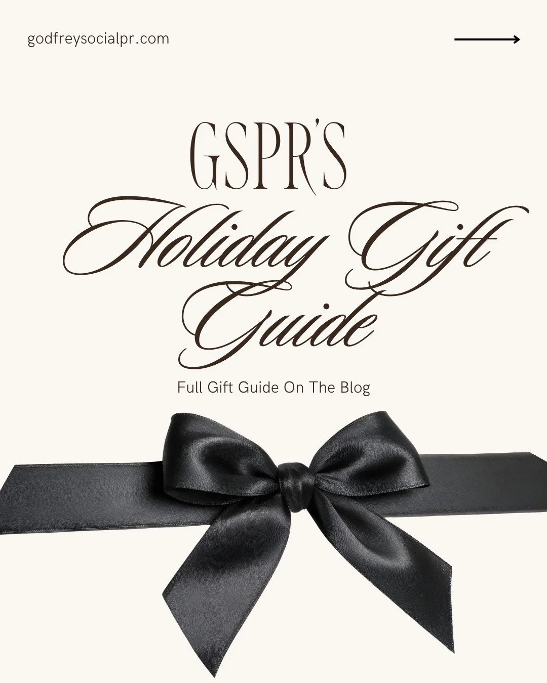 The GSPR 2025 Holiday Gift Guide is here! ❤️🎁 Find our must-haves in the full guide on our blog &mdash; link in bio!

#GSPR&nbsp;#GodfreySocialPR&nbsp;#GSPRClient