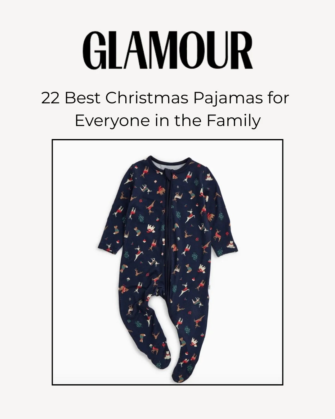 Mori&rsquo;s Winter Wonderland Holiday Pajamas were named Best Eco-Friendly Pajamas in Glamour's &lsquo;22 Best Christmas Pajamas for Everyone in the Family&rsquo; 🎄✨

#GSPR&nbsp;#GodfreySocialPR&nbsp;#GSPRClient