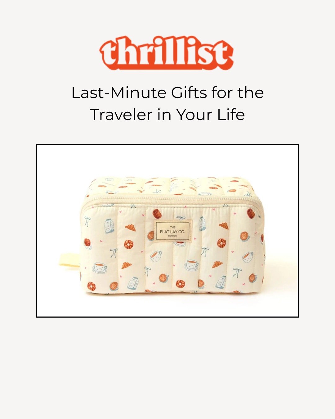 Press worth unpacking ✨✈️ We&rsquo;re excited to see our client The Flat Lay Co. spotlighted in Thrillist&rsquo;s &ldquo;Last-Minute Gifts for the Traveler in Your Life.&rdquo; 

#GSPR #GodfreySocialPR #GSPRClient