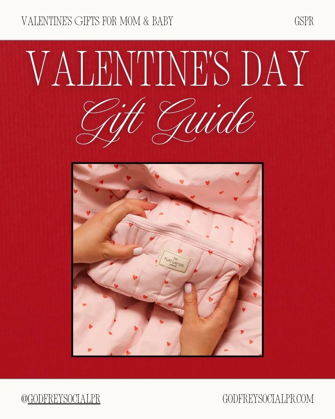 Tiny valentines deserve big love! 💌 Our Mom &amp; Baby Valentine&rsquo;s Day picks are here&mdash;and yes, you&rsquo;ll want them all.

#GSPR&nbsp;#GodfreySocialPR&nbsp;#GSPRClient