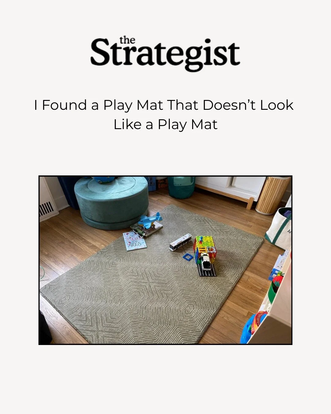 Thrilled to secure a standout feature for our client @totterandtumble in NY Mag&rsquo;s The Strategist! A beautiful deep-dive on why their stylish, durable play mats are a parent essential✨ #GSPR&nbsp;#GodfreySocialPR&nbsp;#GSPRClient