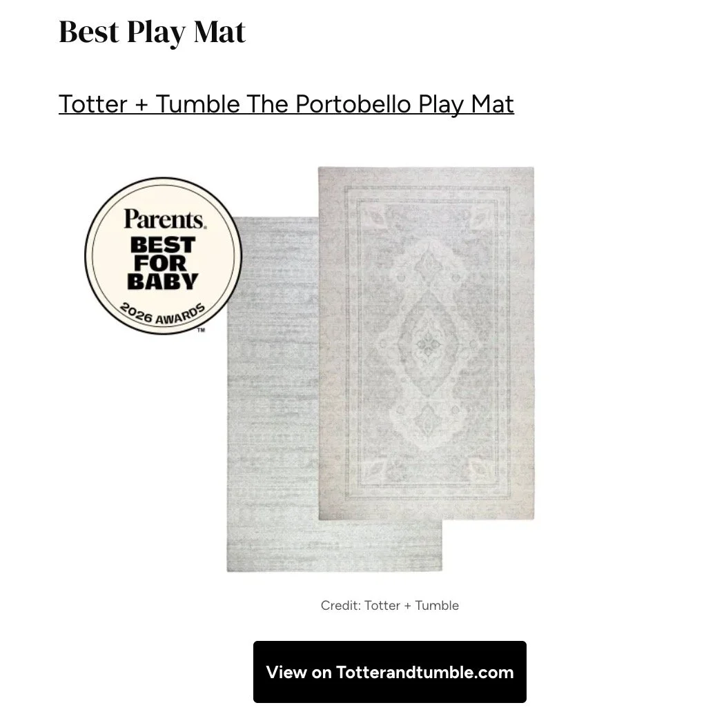Big wins in the Parents Best for Baby 2026 Awards 🎉

Totter + Tumble &mdash; Best Play Mat
 Boppy &mdash; Best Nursing Pillow
 MORI &mdash; Best Footed Sleep Suit

Excited to see these standout brands recognized for products parents love and trust! 