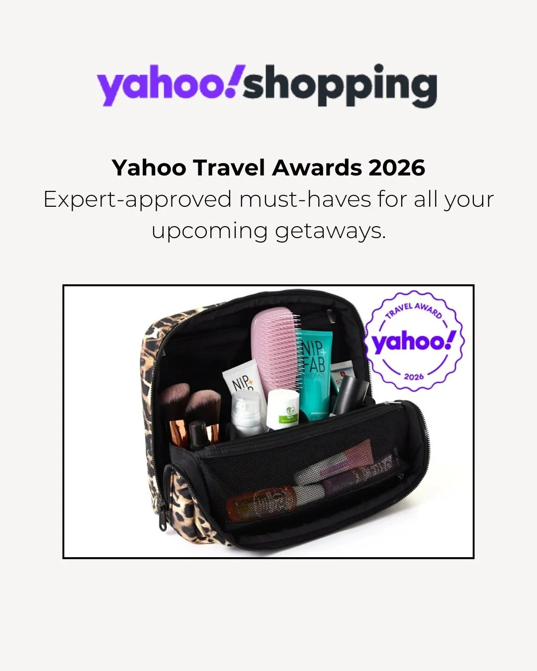 The Flat Lay Co. just made the Yahoo Travel Awards 2026 ✨✈️ as an expert-approved must-have for your next getaway. Because packing (and unpacking) should always be this easy! #GSPR #GodfreySocialPR #GSPRClient