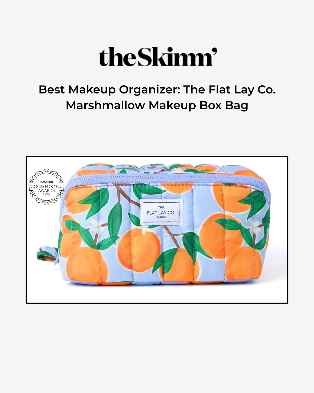 Excited to celebrate our client @flatlaylondon taking home Best Makeup Organizer in @theskimm&rsquo;s Good for You Awards ✨🏆 #GSPR&nbsp;#GodfreySocialPR&nbsp;#GSPRClient