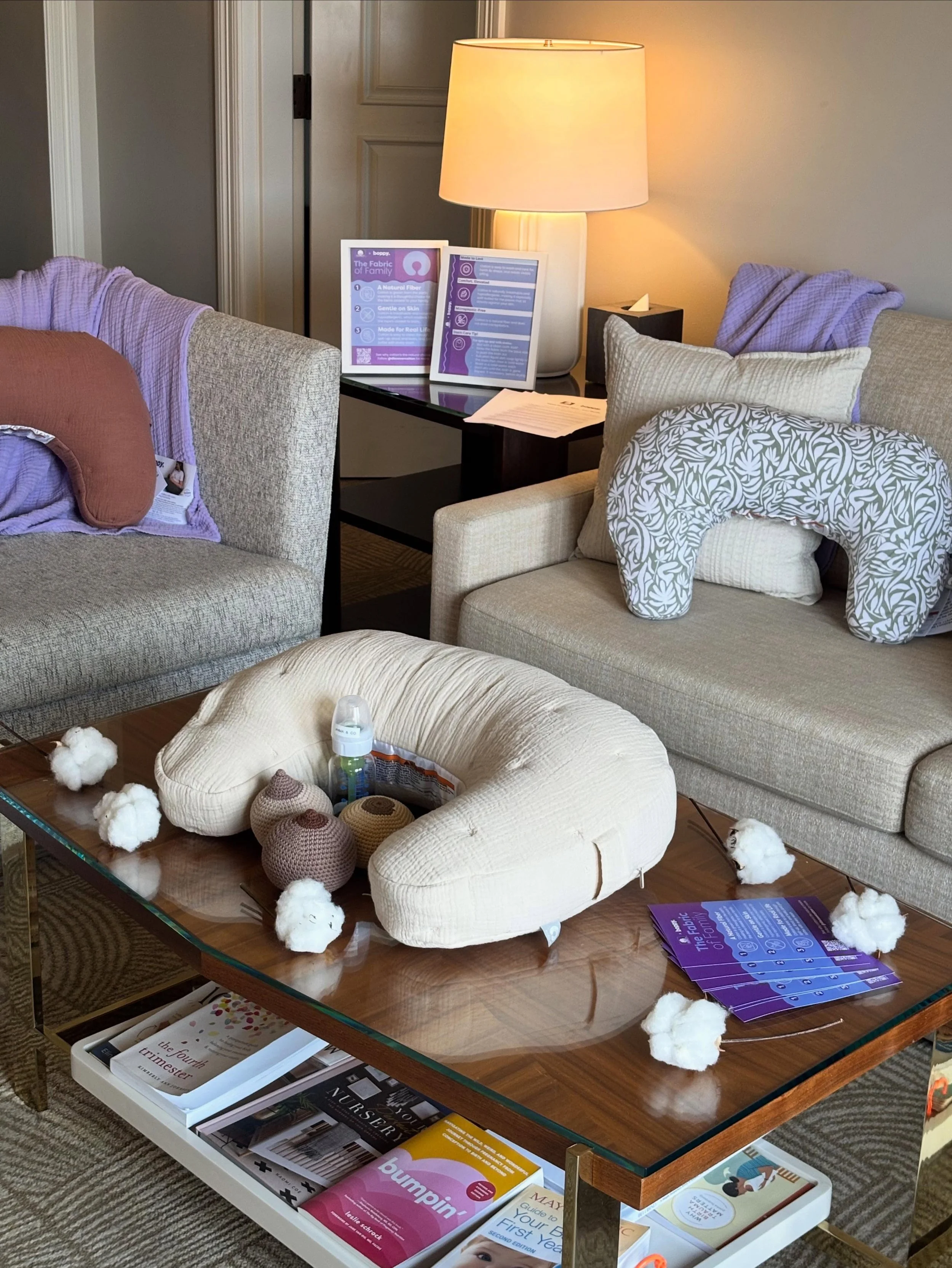 Last month, we helped bring together a special event for a small group of expecting creators at the beautiful Waldorf Astoria Monarch Beach in partnership with the postpartum retreat @ahmaandco 🤍 The event celebrated moms-to-be and the launch of the