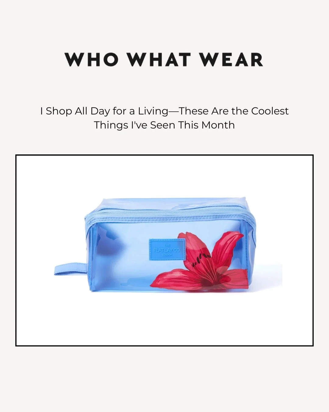 Love seeing our client Flat Lay Co. featured in @whowhatwear&rsquo;s roundup of the coolest shopping finds of the month ✨ 

#GSPR&nbsp;#GodfreySocialPR&nbsp;#GSPRClient