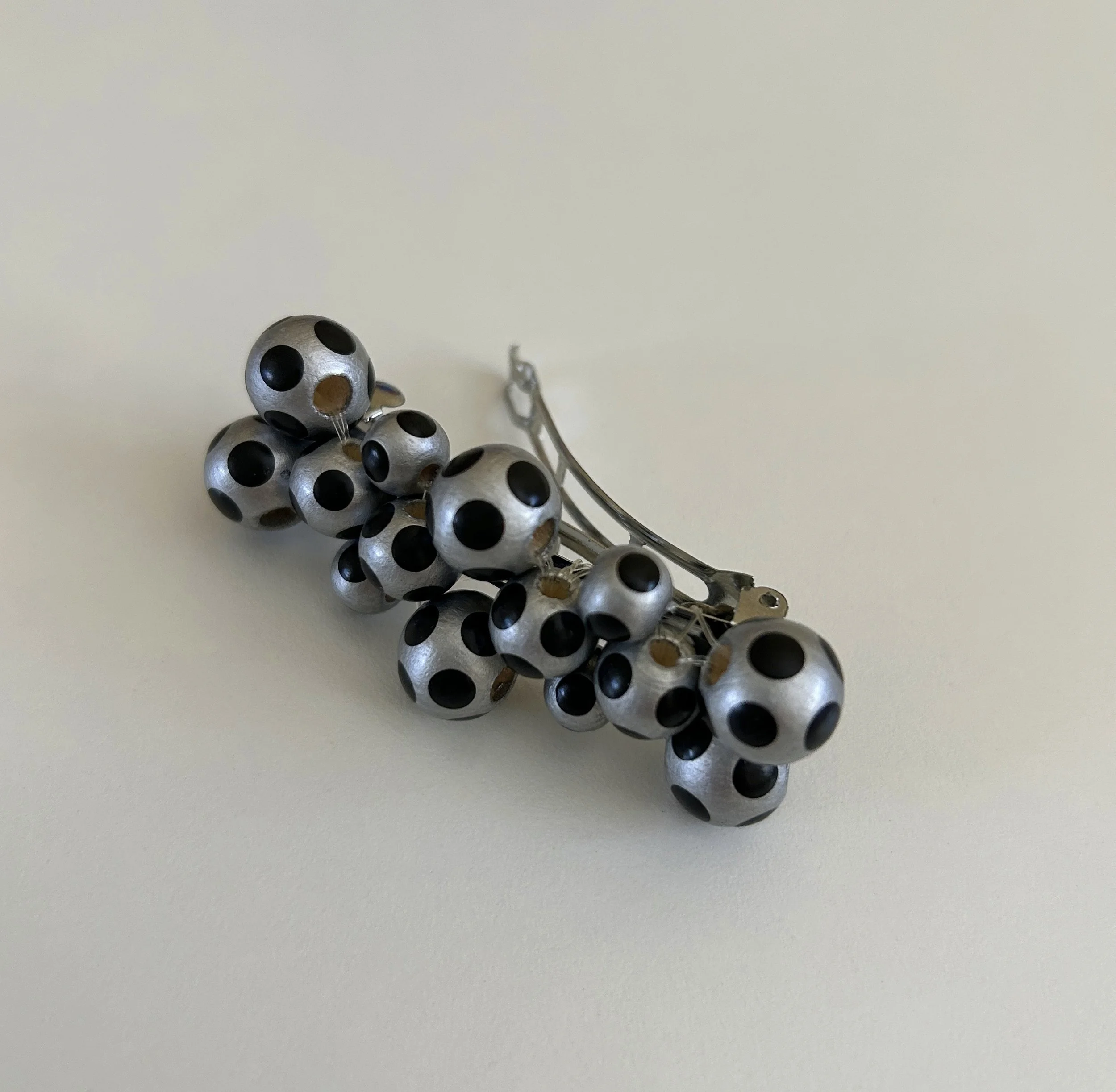 beaded hair barrette