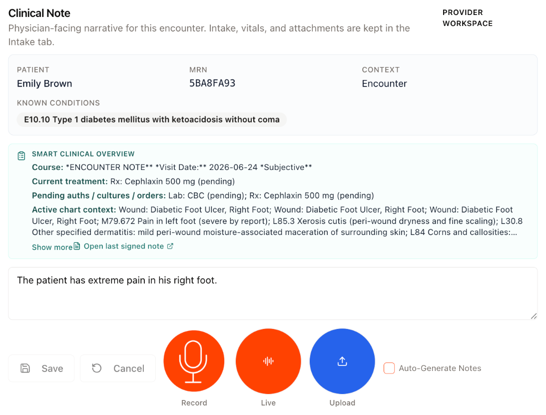 Wound Documentation System: Document Once, Document Right