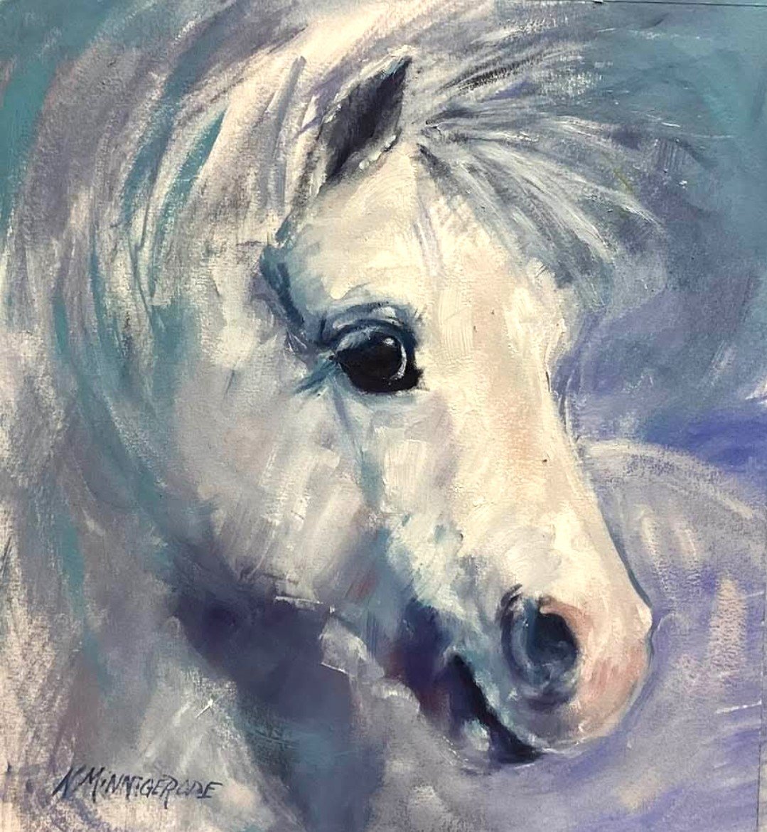 Beautiful painting of Poppy by our own volunteer Nancy Minnigerode.