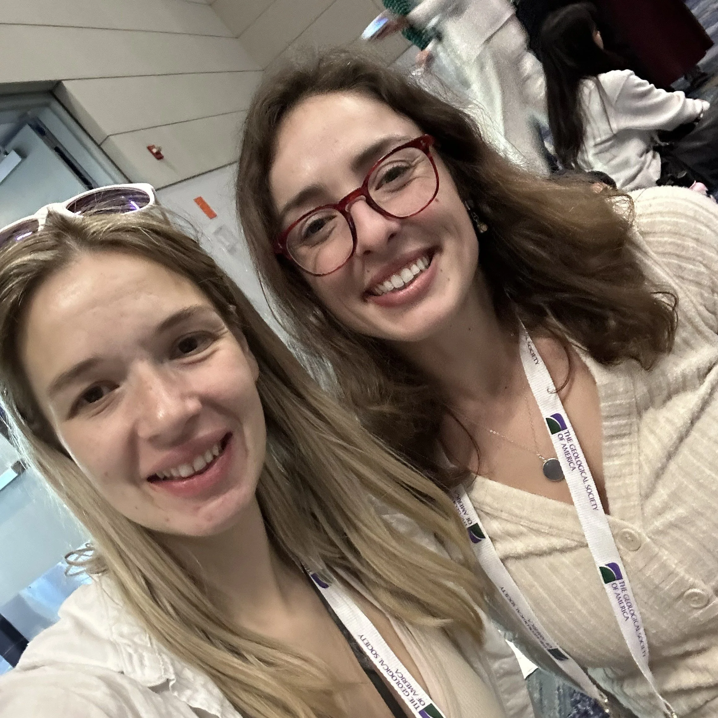 Geo Girl and Scottish Geologist, Luisa, at GSA conference.