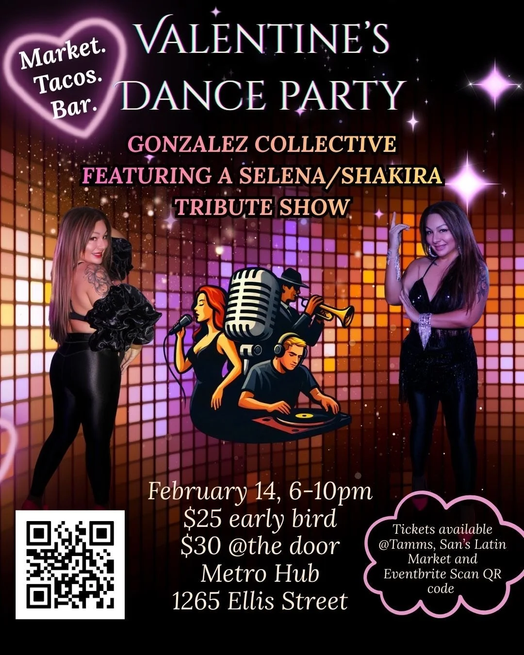 VALENTINES DANCE PARTY - SELENA / SHAKIRA TRIBUTE