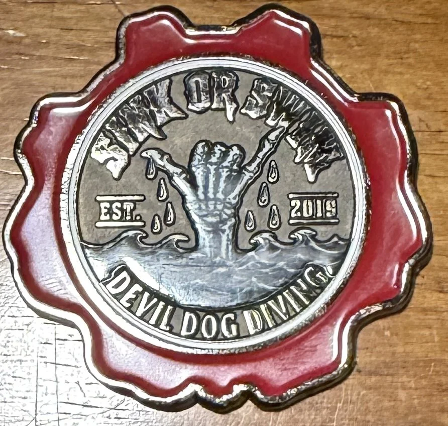 Devil Dog Diving Challenge Coin