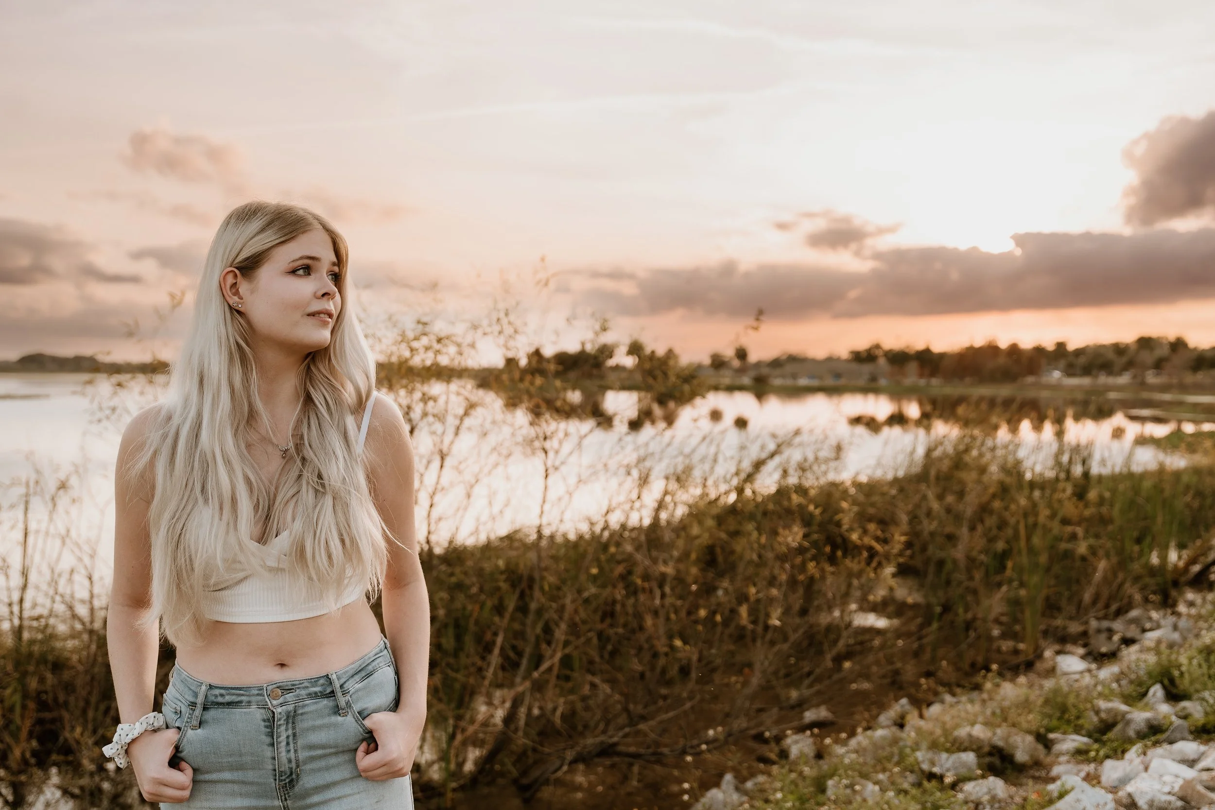 Senior and graduation photography session Orlando sunset