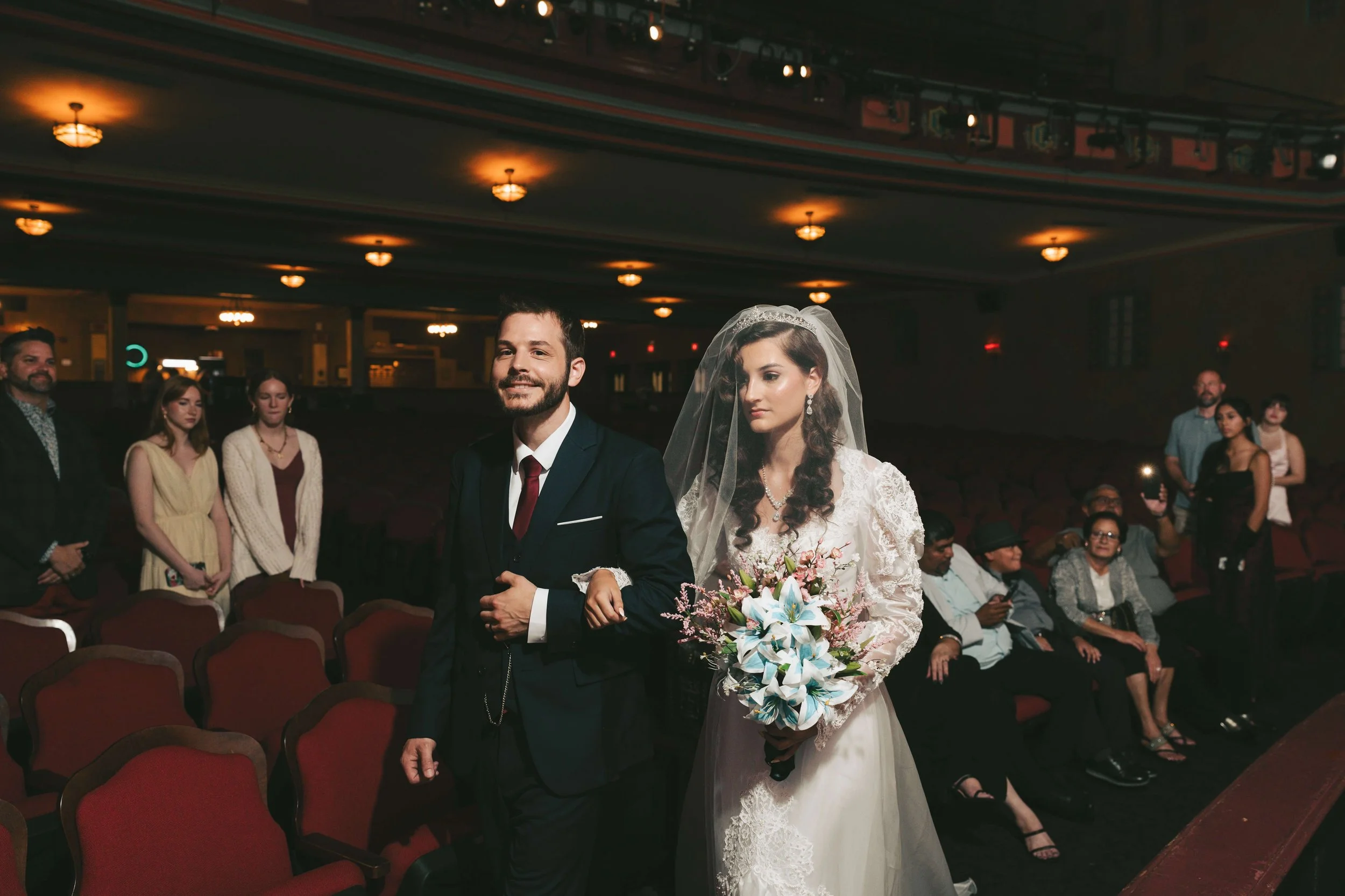 bride in theater