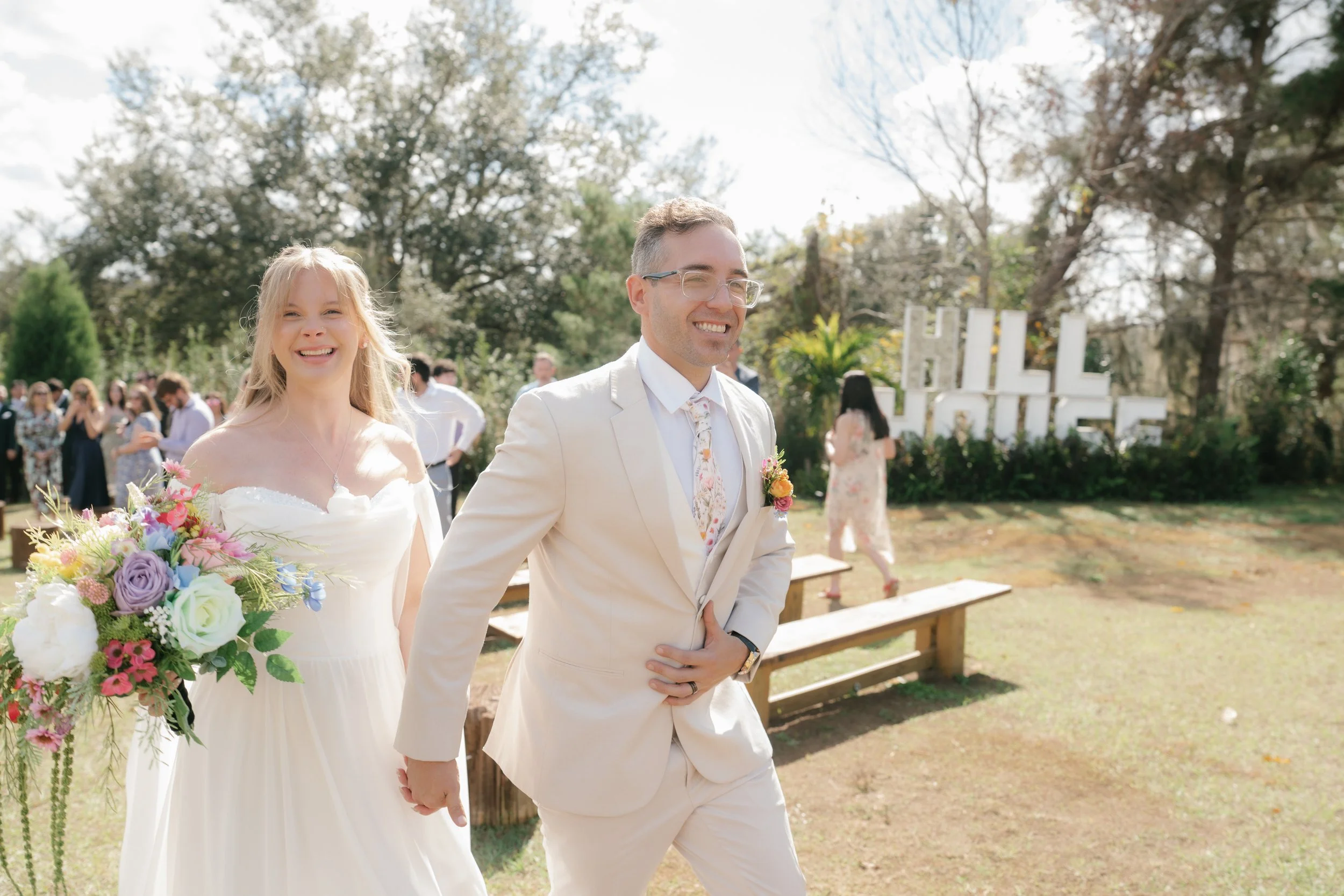 HillHouse Clermont wedding they're married 