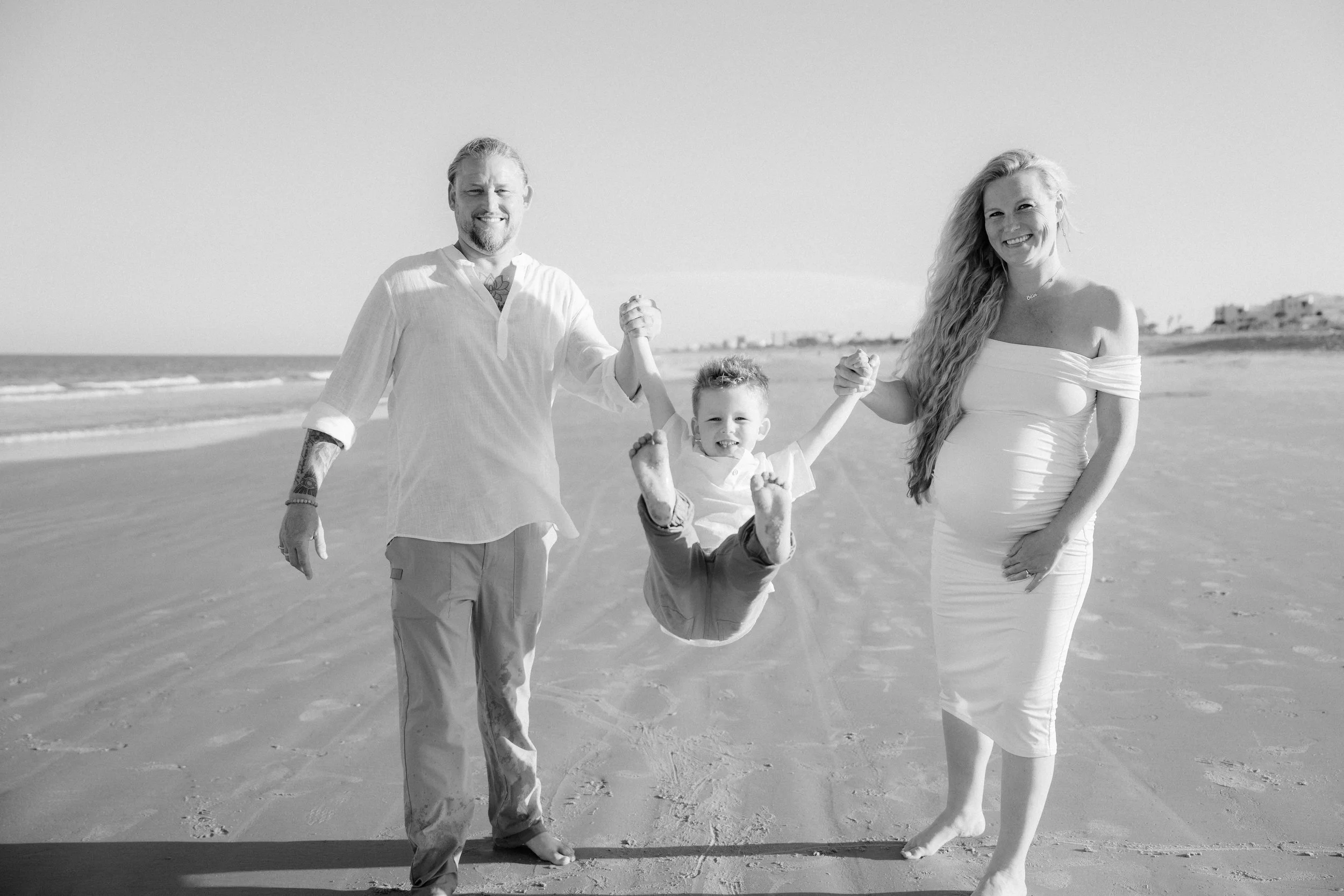 Beach maternity photoshoot Port Canaveral