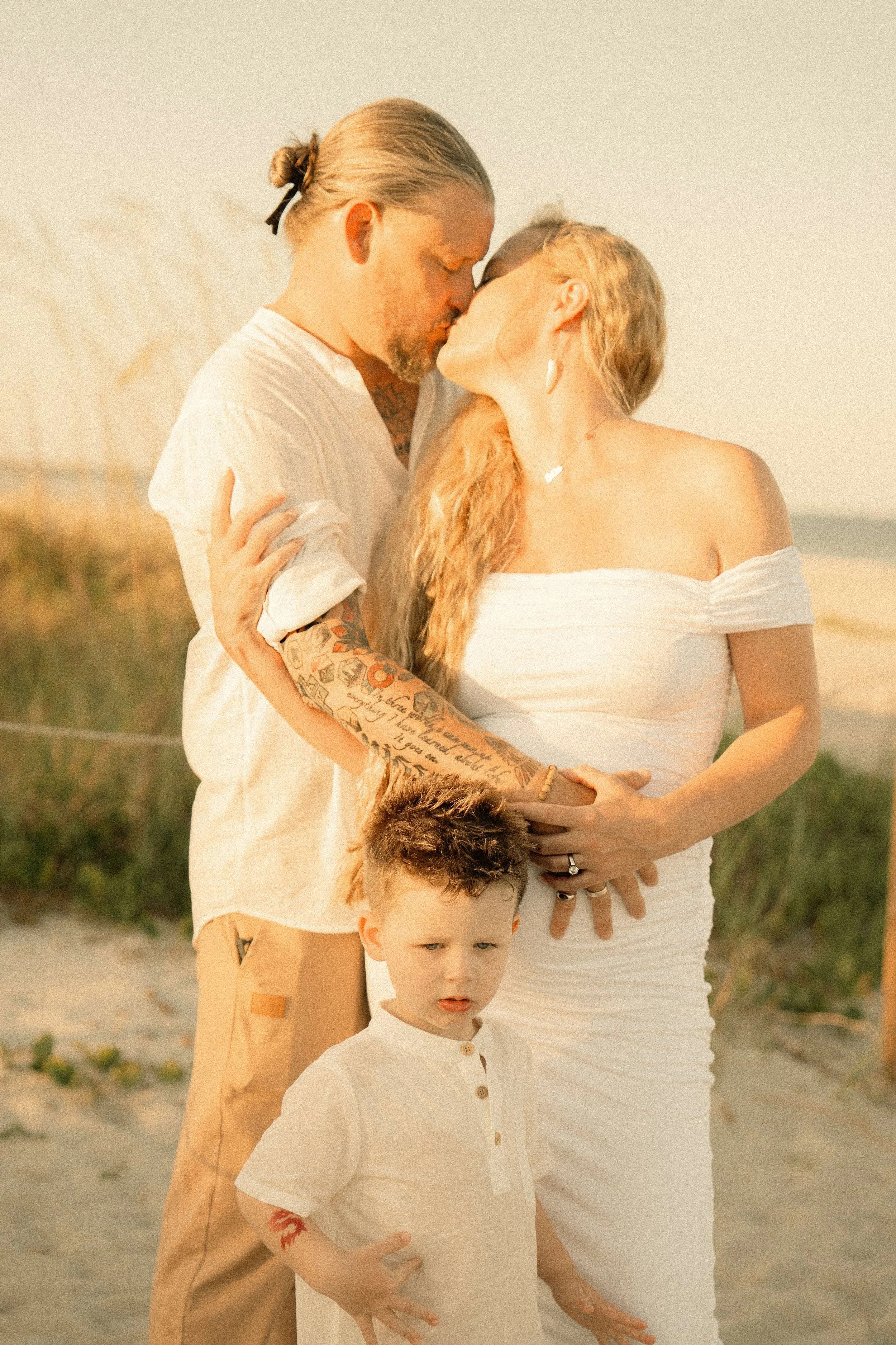 Beach maternity photoshoot Port Canaveral