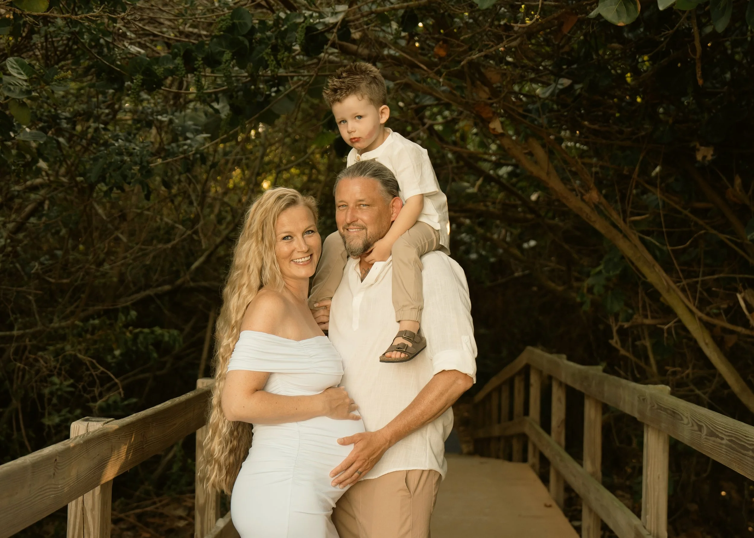Beach maternity photoshoot Port Canaveral
