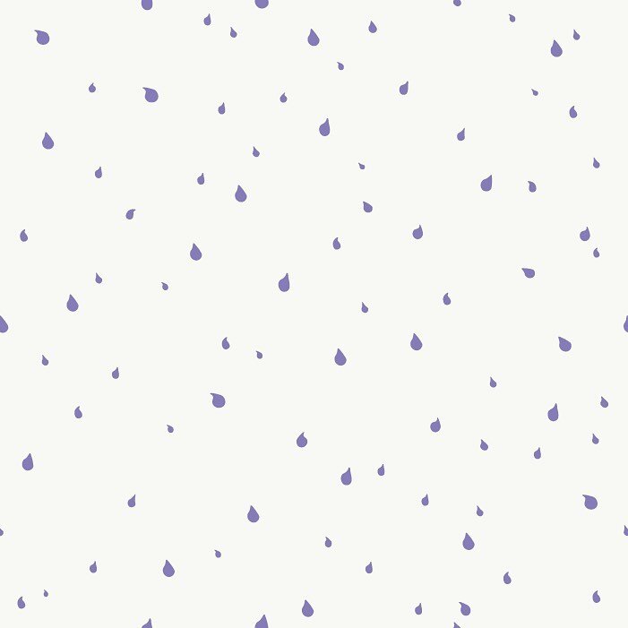 We&rsquo;ve got Spring rain rollin&rsquo; in&hellip; (but I&rsquo;m not complaining. ☔️)

&ldquo;Sprinkles&rdquo; and &ldquo;Spring Clean&rdquo; in purple, of course. 💜🤘

-
-
-

#springart #springfabric #springdecor #surfacedesign #patterndesign #i