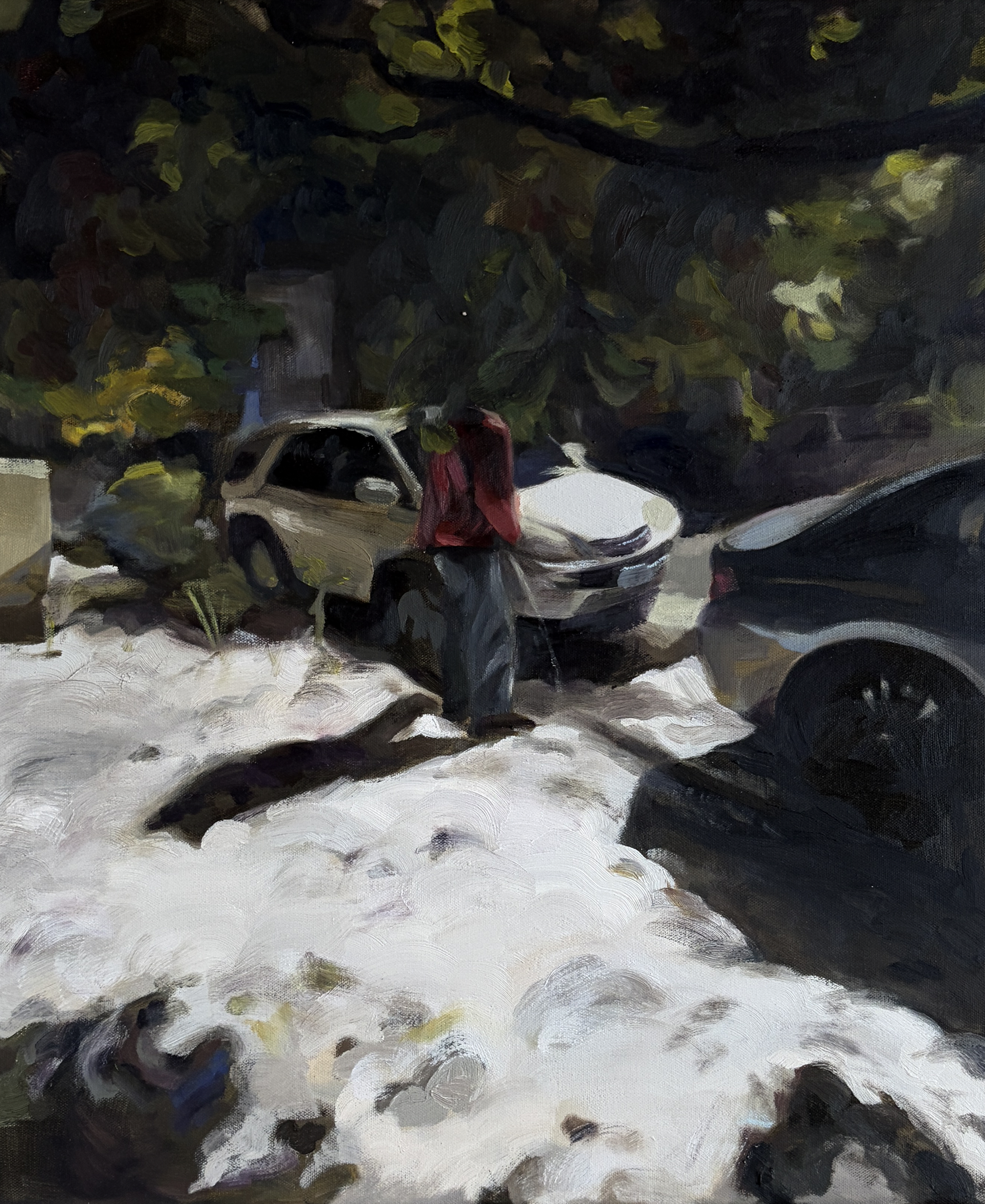 "Why Can't I Be You?" 2025, Oil on canvas, 18 inches x 24 inches