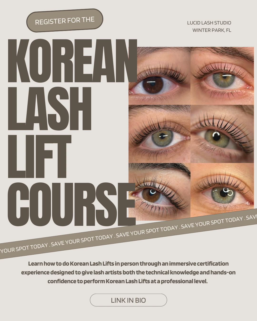 Korean Lash Lift In-Person Training