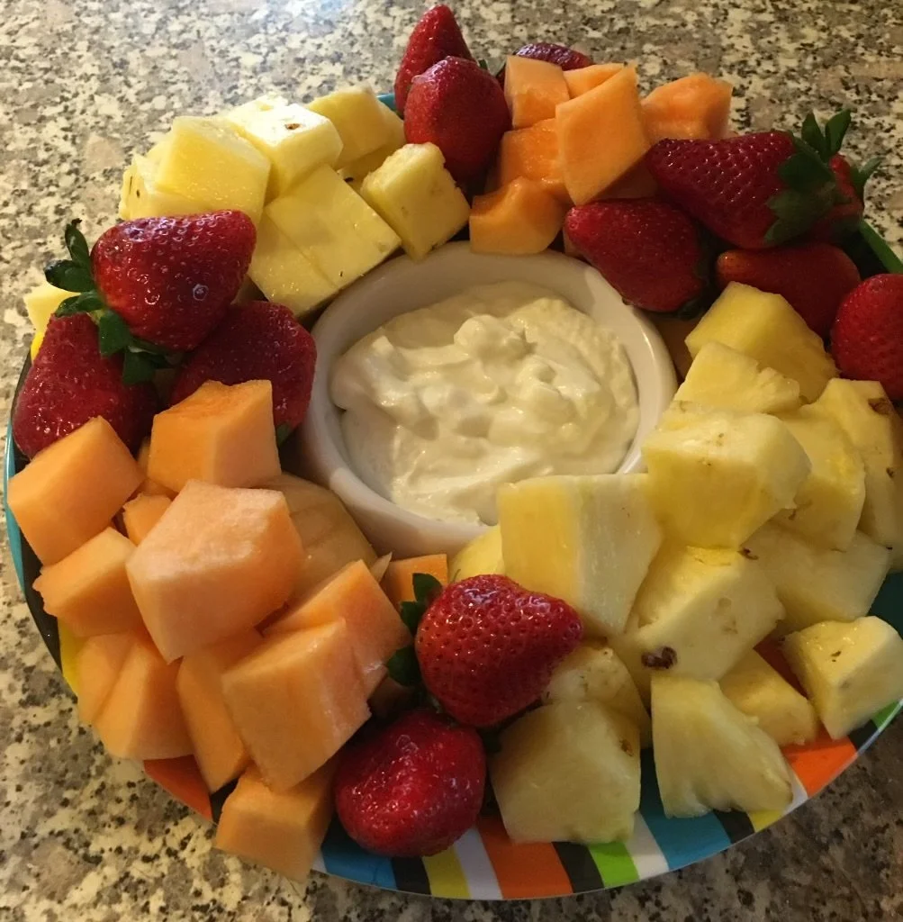 Fruit Tray with Yogurt